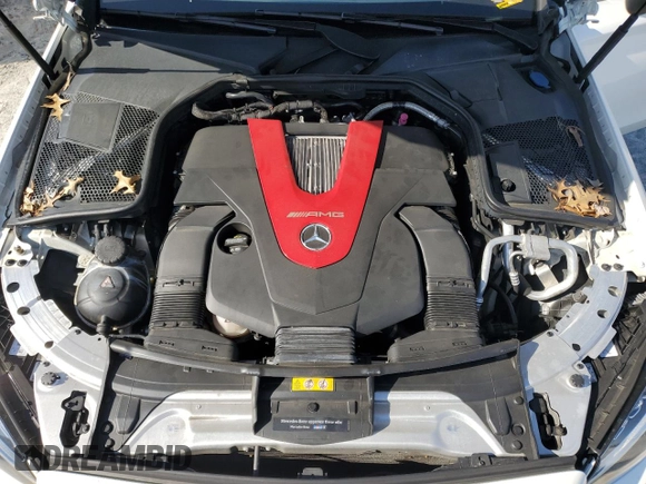 2018 Mercedes-Benz C 43 AMG with VIN WDDWJ6EBXJF678506, listed as a Copart auction lot 48525655 with 53,690 mi miles and Salvage Title. Bid and sale history available at DreamBid. Image 11.