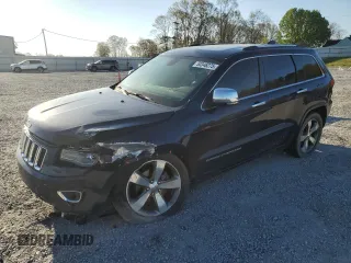2014 Jeep Grand Cherokee Overland with VIN 1C4RJECG7EC322425, listed as a Copart auction lot 50346275 with 262,886 mi miles and Salvage Title. Bid and sale history available at carsss.com. Image 1.