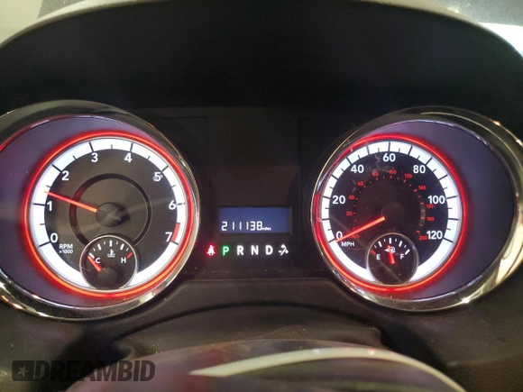 2012 Dodge Grand Caravan SE with VIN 2C4RDGBG2CR333664, listed as a Copart auction lot 46734485 with 211,138 mi miles and Salvage Title. Bid and sale history available at DreamBid. Image 9.