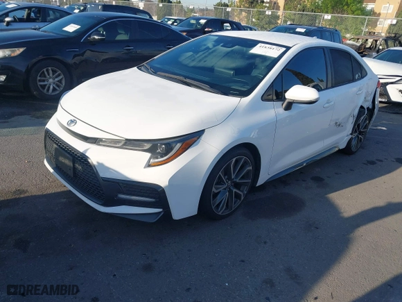 2021 Toyota Corolla SE with VIN 5YFS4MCE2MP068307, listed as a IAAI auction lot 41838172 with 82,638 mi miles. Bid and sale history available at carsss.com. Image 17.