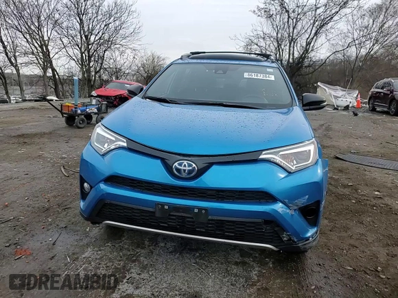 2017 Toyota RAV4 Hybrid SE with VIN JTMJJREV1HD120971, listed as a Copart auction lot 86187384 with 79,887 mi miles and Salvage Title. Bid and sale history available at carsss.com. Image 12.