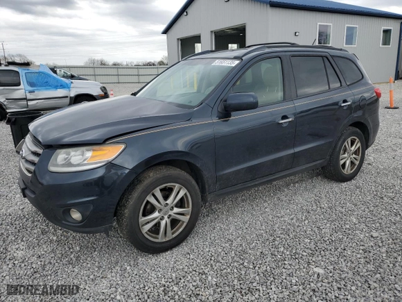 2012 Hyundai Santa Fe Limited with VIN 5XYZK4AG1CG117573, listed as a Copart auction lot 51651135 with 190,562 mi miles and Salvage Title. Bid and sale history available at carsss.com. Image 1.
