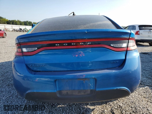 2015 Dodge Dart GT with VIN 1C3CDFEB3FD225209, listed as a Copart auction lot 68240374 with 127,651 mi miles and Non Repairable. Bid and sale history available at DreamBid. Image 6.