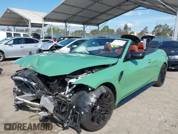 2023 BMW M4 Competition xDrive с VIN WBS33BA01PCM29504, выставлен на аукционе IAAI как лот 41914359 с пробегом 17 618 миль миль и . История ставок и продаж доступна на DreamBid. Изображение 2.