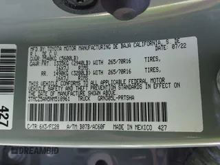 2022 Toyota Tacoma SR z VIN 3TMCZ5AN5NM518961, wystawiony jako IAAI lot #42148345 z przebiegiem 43 009 mil mil oraz . Historia ofert i sprzedaży dostępna na DreamBid. Obrazek 9.