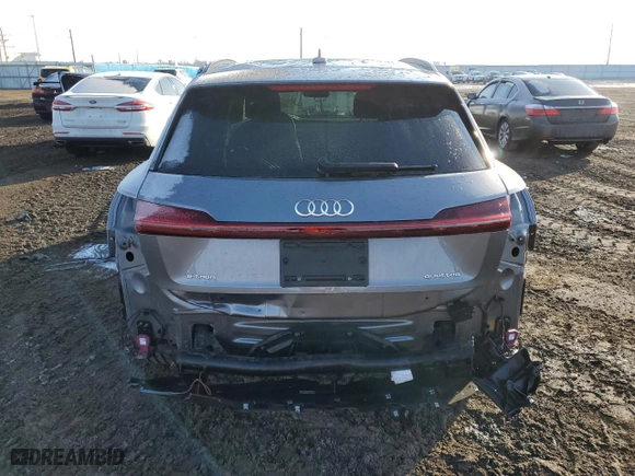 2021 Audi e-tron Prestige with VIN WA1VAAGE7MB017523, listed as a Copart auction lot 36704493 with 8,204 mi miles. Bid and sale history available at carsss.com. Image 6.