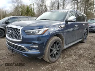 2019 Infiniti QX80 LUXE with VIN JN8AZ2NE8K9232889, listed as a Copart auction lot 53538575 with 96,642 mi miles and Clean Title. Bid and sale history available at carsss.com. Image 1.