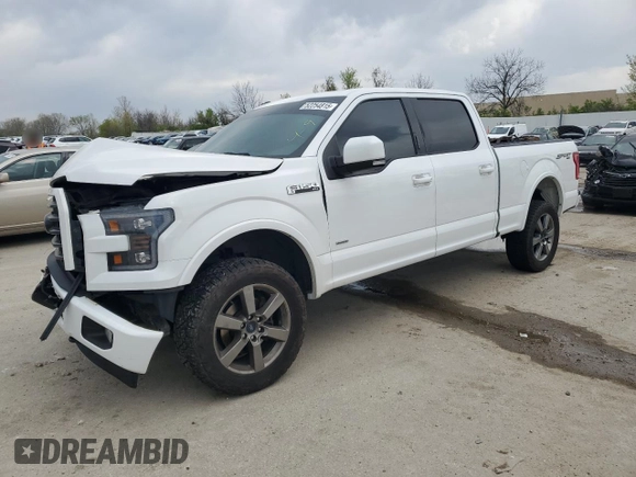 2017 Ford F-150 XL with VIN 1FTFW1EG1HFA28306, listed as a Copart auction lot 52254815 with 0 mi miles and Salvage Title. Bid and sale history available at carsss.com. Image 1.