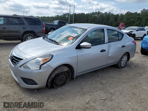 2016 Nissan Versa S with VIN 3N1CN7AP5GL838219, listed as a Copart auction lot 54801415 with 85,940 mi miles and Salvage title. Bid and sale history available at DreamBid. Image 1.