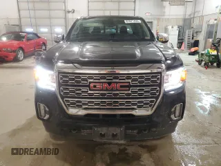 2022 GMC Canyon 4WD Denali with VIN 1GTG6EEN5N1112356, listed as a Copart auction lot 87871435 with 25,352 mi miles and Salvage Title. Bid and sale history available at carsss.com. Image 5.