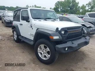 2021 Jeep Wrangler 80th Anniversary with VIN 1C4GJXAN1MW664034, listed as a IAAI auction lot 42682065 with 41,281 mi miles and . Bid and sale history available at DreamBid. Image 1.