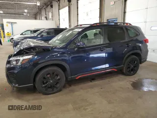 2021 Subaru Forester Special Sports with VIN JF2SKARC8MH411273, listed as a Copart auction lot 60725955 with 48,786 mi miles and Salvage title. Bid and sale history available at DreamBid. Image 1.