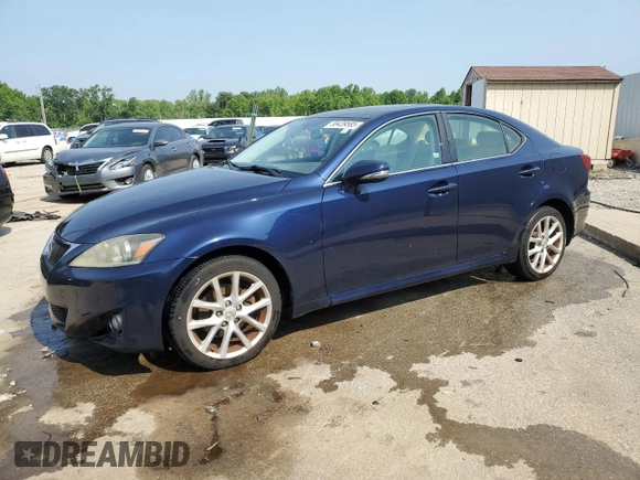 2012 Lexus IS 250 with VIN JTHCF5C23C5055442, listed as a Copart auction lot 58439585 with 104,121 mi miles and Salvage title. Bid and sale history available at DreamBid. Image 1.