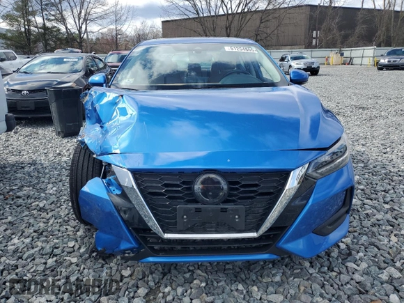 2020 Nissan Sentra SV with VIN 3N1AB8CV9LY302811, listed as a Copart auction lot 51254865 with 16,191 mi miles and Salvage Title. Bid and sale history available at carsss.com. Image 5.