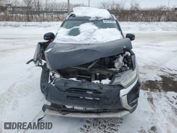 2017 Mitsubishi Outlander SE with VIN JA4JZ3AX2HZ601323, listed as a Copart auction lot 43418195 with Not provided miles and Salvage title. Bid and sale history available at DreamBid. Image 5.