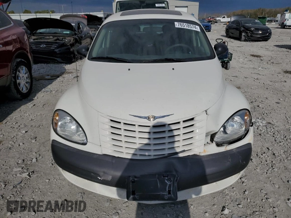 2001 Chrysler PT Cruiser with VIN 3C8FY4BB81T530969, listed as a Copart auction lot 76518574 with 43,380 mi miles and Salvage Title. Bid and sale history available at DreamBid. Image 5.