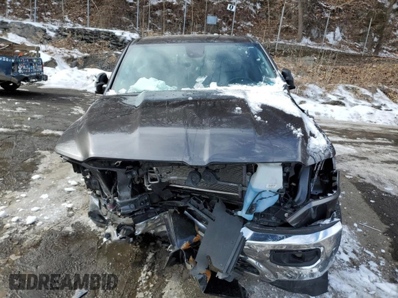 2021 Ram 1500 Big Horn with VIN 1C6RRFBGXMN561932, listed as a Copart auction lot 45969175 with 0 mi miles and Salvage Title. Bid and sale history available at carsss.com. Image 5.
