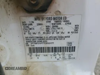 2007 Ford F-350 XL with VIN 1FTWF31P77EB33177, listed as a Copart auction lot 81356104 with 165,198 mi miles and Salvage title. Bid and sale history available at DreamBid. Image 12.