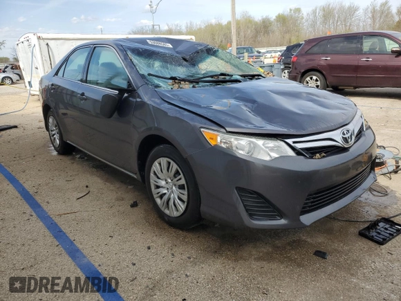 2014 Toyota Camry L with VIN 4T1BF1FK0EU424019, listed as a Copart auction lot 53088585 with 185,010 mi miles and Salvage Title. Bid and sale history available at DreamBid. Image 4.