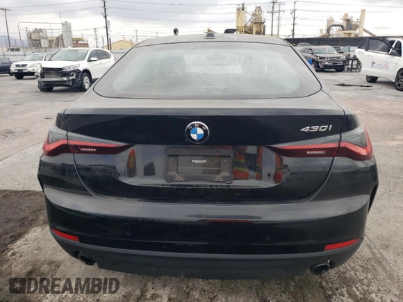 2022 BMW 4 Series 430i with VIN WBA63AV04NFM04338, listed as a Copart auction lot 71471224 with 63,671 mi miles and Salvage title. Bid and sale history available at DreamBid. Image 6.