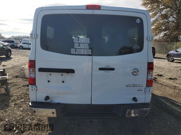 2020 Nissan NV SV with VIN 5BZBF0AA6LN850639, listed as a Copart auction lot 79900734 with 77,608 mi miles and Salvage title. Bid and sale history available at DreamBid. Image 6.