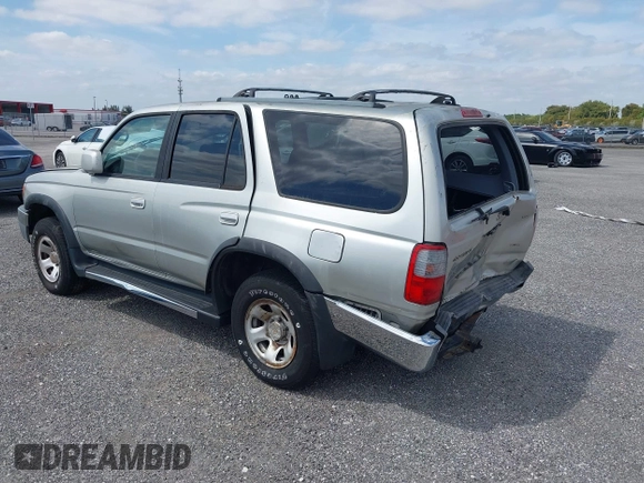 1999 Toyota 4Runner SR5 with VIN JT3GN86R9X0102254, listed as a IAAI auction lot 38751123 with Not Provided miles. Bid and sale history available at carsss.com. Image 3.
