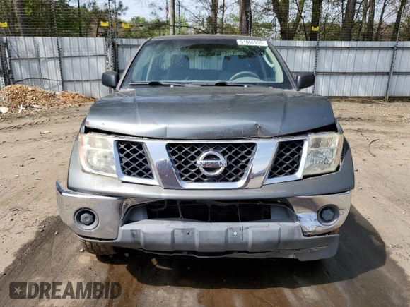 2005 Nissan Frontier 4WD LE with VIN 1N6AD07W55C429219, listed as a Copart auction lot 51066955 with 196,617 mi miles and Salvage Title. Bid and sale history available at carsss.com. Image 5.