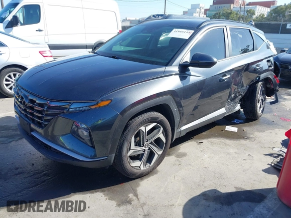 2022 Hyundai Tucson SEL with VIN 5NMJCCAEXNH061242, listed as a IAAI auction lot 41866145 with 63,501 mi miles and . Bid and sale history available at carsss.com. Image 16.