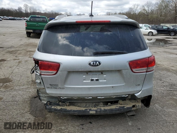 2018 Kia Sorento LX V6 with VIN 5XYPGDA55JG403530, listed as a Copart auction lot 51983735 with 0 mi miles and Salvage Title. Bid and sale history available at carsss.com. Image 6.