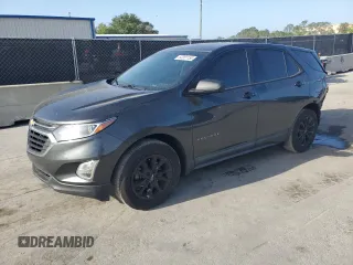 2018 Chevrolet Equinox LS with VIN 2GNAXHEV5J6138832, listed as a Copart auction lot 52381155 with 123,408 mi miles and Salvage Title. Bid and sale history available at DreamBid. Image 1.