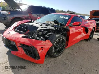 2020 Chevrolet Corvette 2LT with VIN 1G1Y72D43L5109530, listed as a Copart auction lot 72776364 with 13,618 mi miles and Salvage Title. Bid and sale history available at carsss.com. Image 1.