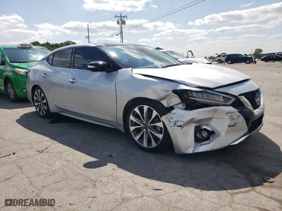 2023 Nissan Maxima Platinum with VIN 1N4AA6FV5PC507465, listed as a Copart auction lot 68455404 with 21,395 mi miles and Salvage Title. Bid and sale history available at carsss.com. Image 4.