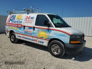 2020 GMC Savana Cargo z VIN 1GTW7AFP1L1148544, wystawiony jako Copart lot #77503334 z przebiegiem 125 497 mil mil oraz Czysty tytuł • Clean title. Historia ofert i sprzedaży dostępna na DreamBid. Obrazek 4.