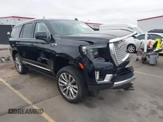 2023 GMC Yukon Denali with VIN 1GKS1DKL6PR480432, listed as a IAAI auction lot 41620789 with 25,395 mi miles. Bid and sale history available at carsss.com. Image 1.