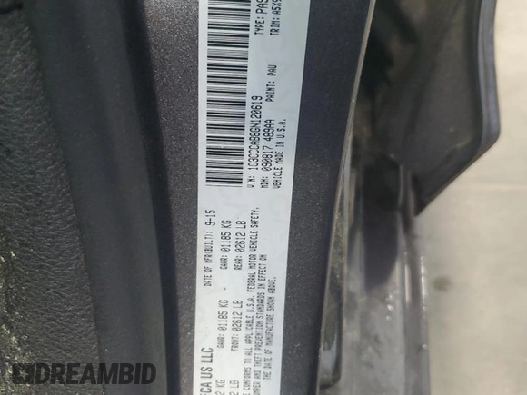 2016 Chrysler 200 Limited with VIN 1C3CCCAB8GN120619, listed as a Copart auction lot 52899345 with 85,477 mi miles and Clean Title. Bid and sale history available at carsss.com. Image 12.