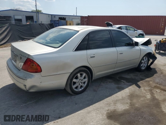 2000 Toyota Avalon XL with VIN 4T1BF28B4YU059562, listed as a Copart auction lot 58356285 with Not provided miles and Salvage title. Bid and sale history available at DreamBid. Image 3.
