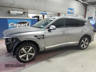 2021 Genesis GV80 with VIN KMUHCESC0MU050861, listed as a Copart auction lot 79949514 with 61,419 mi miles and Salvage Title. Bid and sale history available at DreamBid. Image 1.