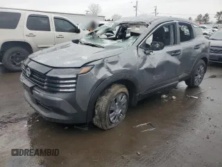 2025 Nissan Kicks S with VIN 3N8AP6BB4SL308669, listed as a Copart auction lot 46330965 with 134 mi miles and Salvage Title. Bid and sale history available at carsss.com. Image 1.