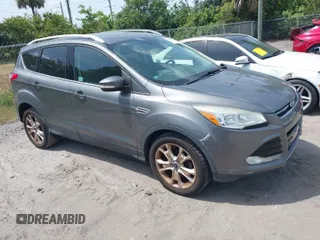 2014 Ford Escape Titanium with VIN 1FMCU0JX9EUE35382, listed as a IAAI auction lot 42085453 with 162,701 mi miles. Bid and sale history available at carsss.com. Image 1.