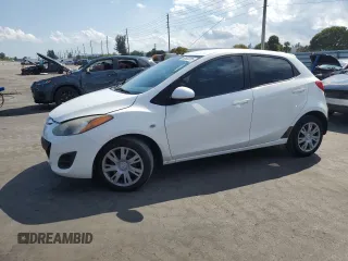 2014 Mazda 2 Sport with VIN JM1DE1KY2E0185624, listed as a Copart auction lot 50622285 with 73,590 mi miles and Salvage Title. Bid and sale history available at carsss.com. Image 1.