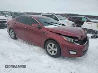 2015 Kia Optima LX with VIN 5XXGM4A71FG357958, listed as a Copart auction lot 87884555 with 51,022 mi miles and Salvage Title. Bid and sale history available at carsss.com. Image 4.