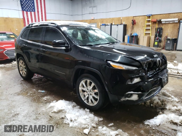 2016 Jeep Cherokee Limited with VIN 1C4PJMDB0GW339721, listed as a Copart auction lot 49602525 with 164,758 mi miles and Clean Title. Bid and sale history available at carsss.com. Image 4.
