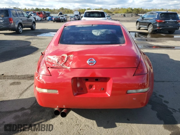 2005 Nissan 350Z Touring with VIN JN1AZ34D85M605296, listed as a Copart auction lot 85193104 with Not Provided miles and Salvage Title. Bid and sale history available at carsss.com. Image 6.