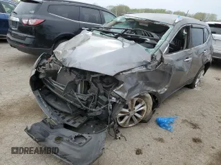 2016 Nissan Rogue SV with VIN KNMAT2MV7GP700385, listed as a Copart auction lot 49175234 with 0 mi miles and Salvage Title. Bid and sale history available at carsss.com. Image 1.