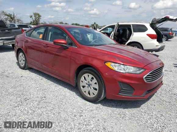 2019 Ford Fusion S with VIN 3FA6P0G75KR246995, listed as a Copart auction lot 50477645 with 79,492 mi miles and Salvage Title. Bid and sale history available at DreamBid. Image 4.