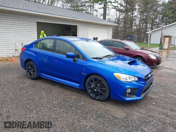 2020 Subaru WRX Premium with VIN JF1VA1C65L9828673, listed as a IAAI auction lot 41908348 with 15,465 mi miles. Bid and sale history available at carsss.com. Image 1.
