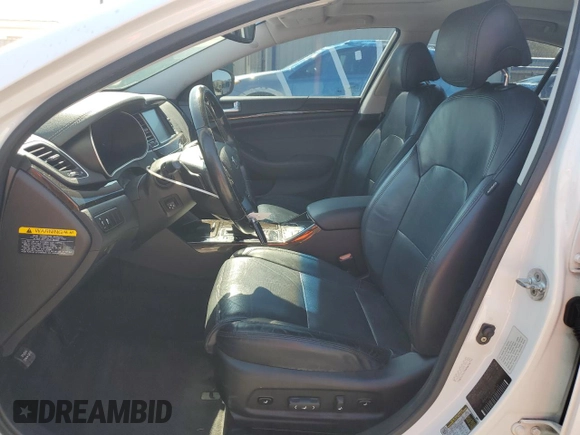 2015 Kia Cadenza Premium with VIN KNALN4D73F5185070, listed as a Copart auction lot 47012445 with 96,253 mi miles and Salvage Title. Bid and sale history available at carsss.com. Image 7.
