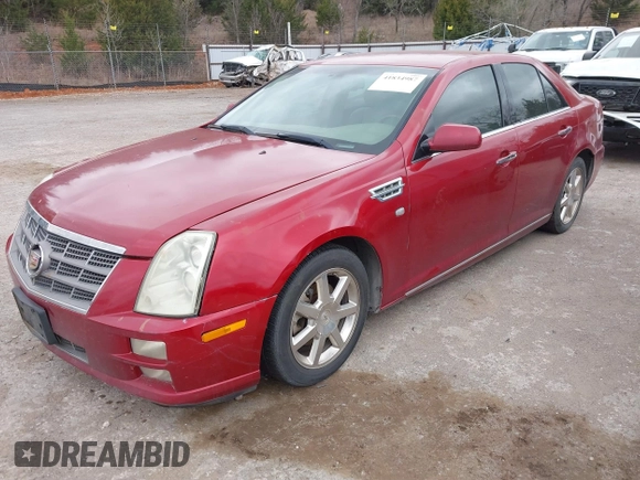 2008 Cadillac STS RWD w/1SB with VIN 1G6DK67V480136615, listed as a IAAI auction lot 41834987 with 163,842 mi miles. Bid and sale history available at carsss.com. Image 2.
