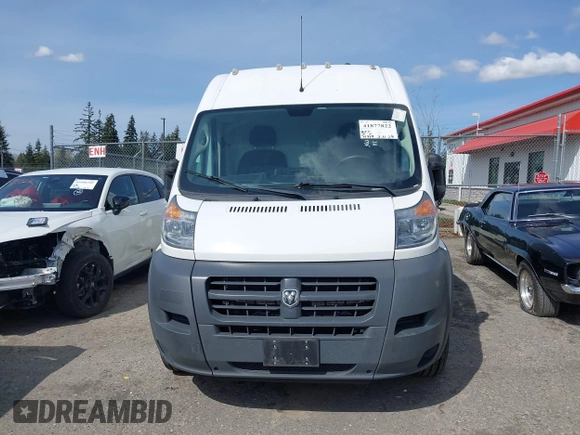 2018 Ram ProMaster Cargo with VIN 3C6URVJG9JE153637, listed as a IAAI auction lot 41877822 with 73,489 mi miles. Bid and sale history available at carsss.com. Image 13.