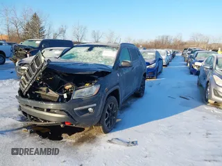 2018 Jeep Compass Trailhawk with VIN 3C4NJDDB4JT501774, listed as a IAAI auction lot 41537713 with 50,834 mi miles and . Bid and sale history available at carsss.com. Image 2.